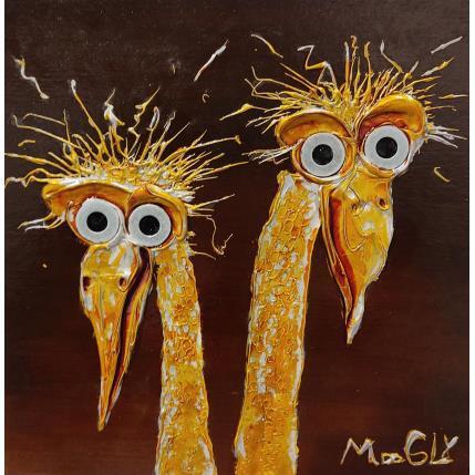 Painting Noctambulus by Moogly | Painting Raw art Acrylic, Pigments, Resin Animals