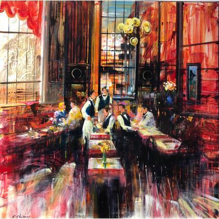 Painting La pause des garçons by Frédéric Thiery | Painting Figurative Acrylic