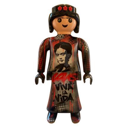 Sculpture Viva la vida par Luna | Sculpture Pop-art Acrylique, Graffiti, Posca Icones Pop