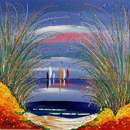 Painting C'est ton joli chemin by Fonteyne David | Painting Figurative Acrylic Marine