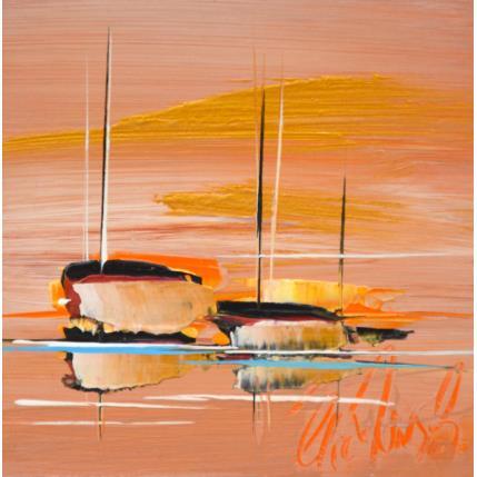 Peinture Ciel D'Or par Munsch Eric | Tableau Figuratif Acrylique, Huile Marine