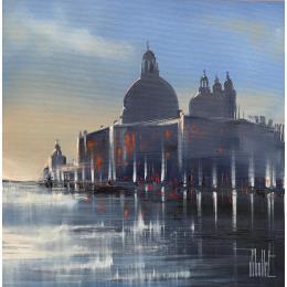 Painting Una bella dia by Guillet Jerome | Painting Figurative Oil Landscapes, Urban