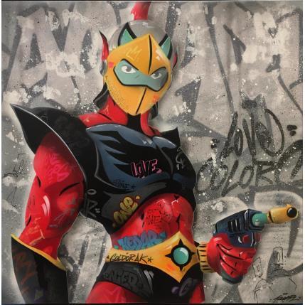 Gemälde Actarus von Kedarone | Gemälde Pop-Art Acryl, Graffiti Pop-Ikonen