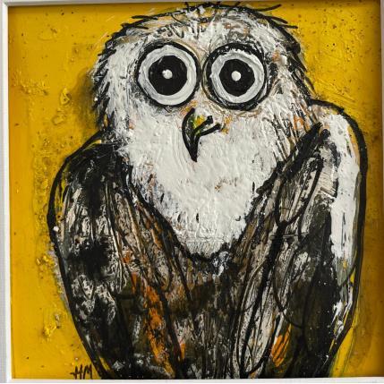 Peinture Old Terrible Eagle par Maury Hervé | Tableau Art Singulier Encre, Sable Animaux