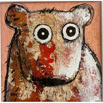 Peinture Too shy! par Maury Hervé | Tableau Art Singulier Encre, Sable Animaux