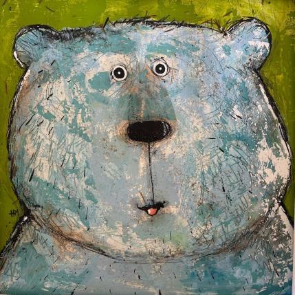 Peinture In the Forest par Maury Hervé | Tableau Art Singulier Encre, Sable Animaux