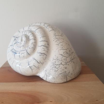 Sculpture Escargot raku par Escoffier Odile | Sculpture Figuratif Raku Animaux