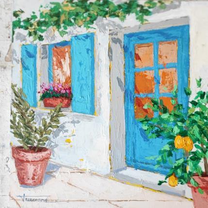 Peinture LUZ EN EL LIMONERO par Escobar Francesca | Tableau Figuratif Acrylique, Bois Natures mortes