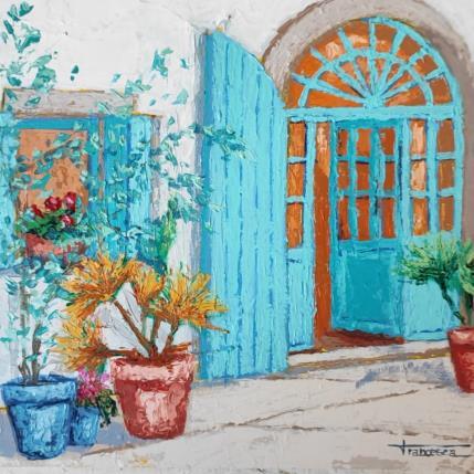 Peinture ENTRADA par Escobar Francesca | Tableau Figuratif Acrylique, Bois Urbain