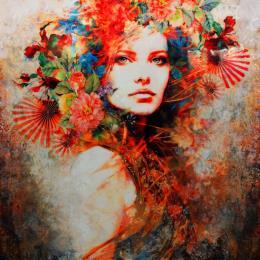 Painting MOWSE by Bofill Laura | Painting Figurative Acrylic, Resin, Wood Portrait