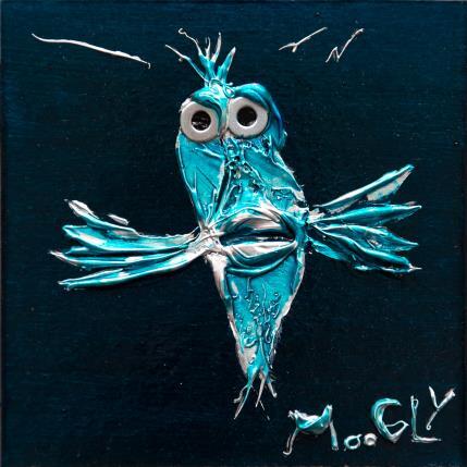 Painting Célibatus by Moogly | Painting Raw art Acrylic, Cardboard, Pigments, Resin Animals