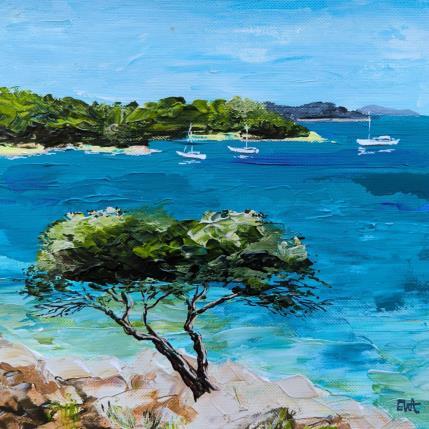 Peinture Envie de vacances par Rey Ewa | Tableau Figuratif Acrylique Paysages
