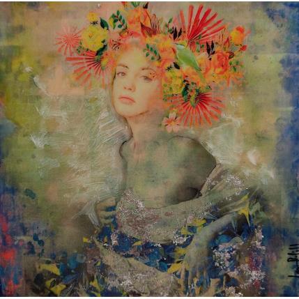 Peinture Ana Sentada par Bofill Laura | Tableau Figuratif Acrylique, Résine Portraits