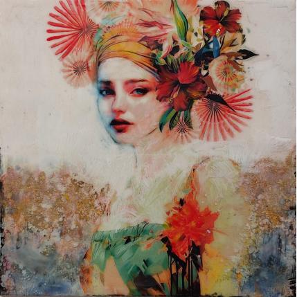 Peinture Ursula de Perfil par Bofill Laura | Tableau Figuratif Acrylique, Résine Portraits