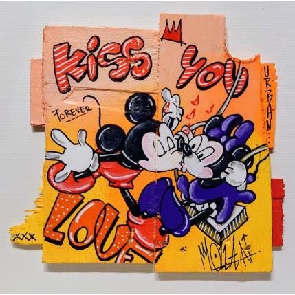 Peinture Kiss You par Molla Nathalie  | Tableau Pop-art Acrylique, Posca Icones Pop