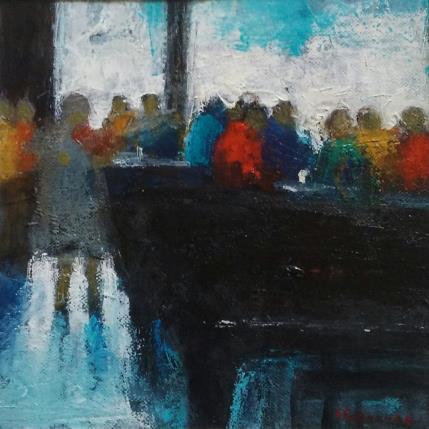 Peinture Jeune violoniste par Fernando | Tableau Figuratif Huile Musique, Scènes de vie