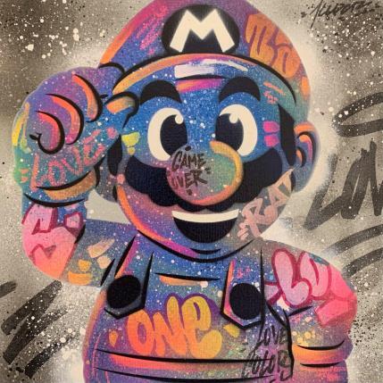 Peinture Mario par Kedarone | Tableau Pop-art Acrylique, Graffiti Icones Pop
