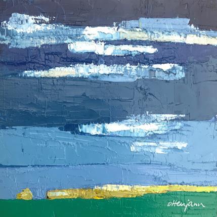 Pintura Le ciel bleu por Ottenjann Andrea | Pintura Abstract Oil Landscapes, Pop icons