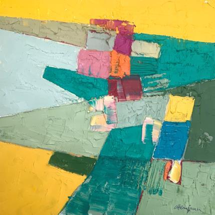 Peinture Mon for intérieur par Ottenjann Andrea | Tableau Abstrait Huile Paysages