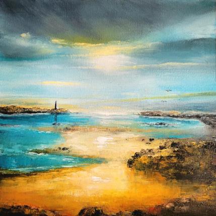 Peinture Le Phare par Rochette Patrice | Tableau Figuratif Huile Marine