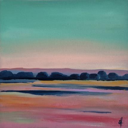 Peinture COLORFUL LAND par Herz Svenja | Tableau Impressionnisme Acrylique Paysages