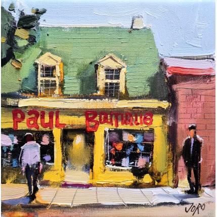 Peinture Paul Boutique par Joro | Tableau Figuratif Huile Urbain