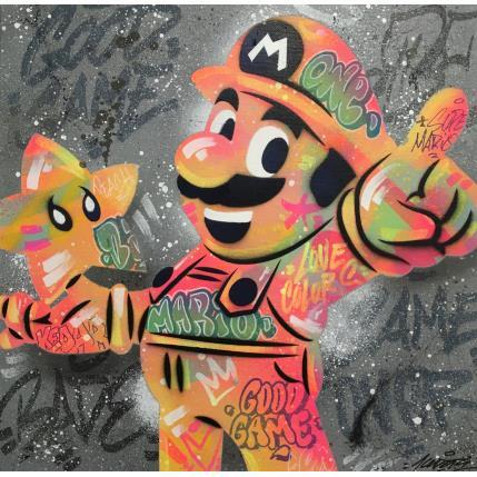 Painting Mario Star by Kedarone | Painting Pop-art Acrylic, Graffiti Pop icons