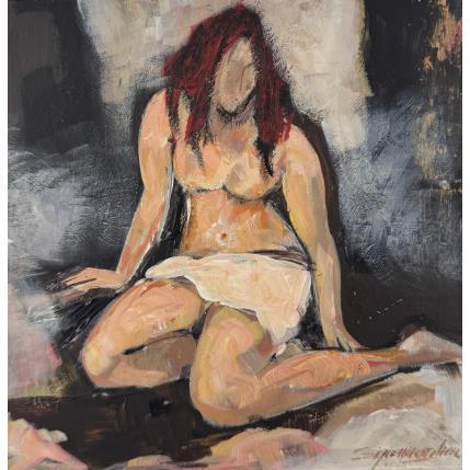 Peinture Sur la plage par Signamarcheix Bernard | Tableau Art naïf Acrylique, Encre, Pastel