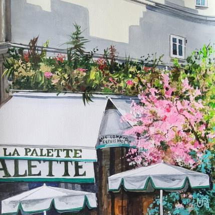 Peinture La Palette par Rasa | Tableau Figuratif Acrylique Urbain