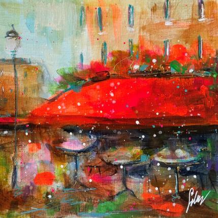 Peinture Café de Paris  par Solveiga | Tableau  Acrylique