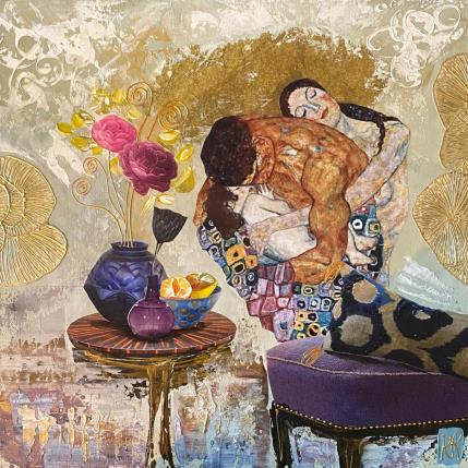 Peinture L’amour de l’enfant  par Romanelli Karine | Tableau Figuratif Acrylique, Collage, Papier, Pastel, Posca Enfant, Portraits, Scènes de vie