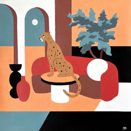 Peinture Where silence speaks par Birsak Mariah | Tableau Art naïf Acrylique Animaux, Natures mortes, Urbain