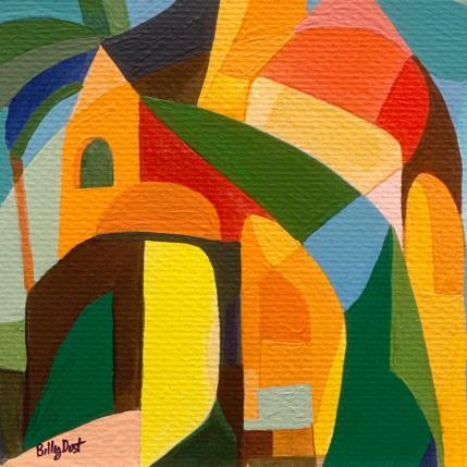 Peinture Amaia par Billy Dust | Tableau Abstrait Acrylique Paysages