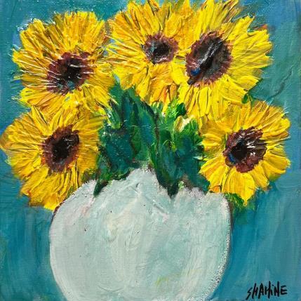 Peinture Vase blanc par Shahine | Tableau Figuratif Huile
