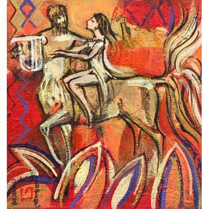 Peinture Centaure par Machi | Tableau Figuratif Huile