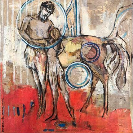 Peinture La rencontre par Machi | Tableau Figuratif Huile