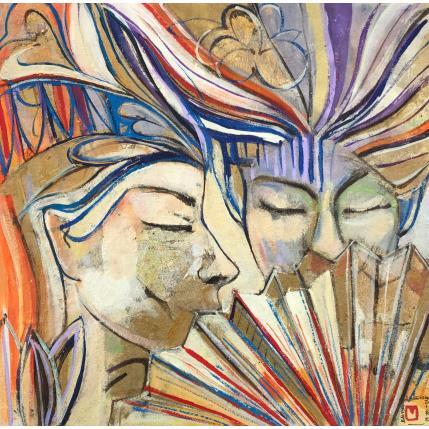 Peinture Au théâtre par Machi | Tableau Figuratif Huile