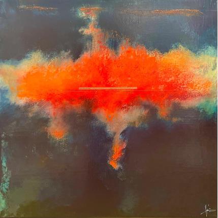 Painting Abstraction 2152 by Hévin Christian | Painting Abstract Acrylic, Oil, Pastel Minimalist