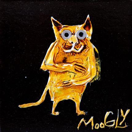 Peinture PROGÉNITUS par Moogly | Tableau Art Singulier Acrylique, Carton, Pigments, Résine Animaux