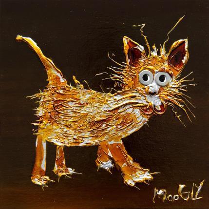 Peinture TROGNUS par Moogly | Tableau Art Singulier Acrylique, Carton, Pigments, Résine Animaux