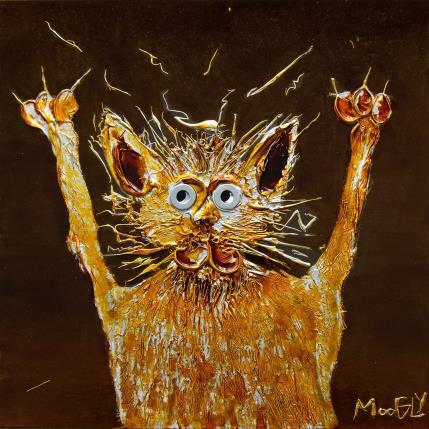 Peinture CONTREVENUS par Moogly | Tableau Art Singulier Acrylique, Carton, Pigments, Résine Animaux