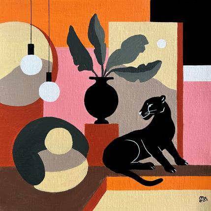 Peinture Mystique par Birsak Mariah | Tableau Art naïf Acrylique Animaux, Nature, Urbain