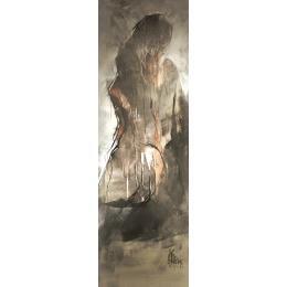 Gemälde Lignes de vie  von Chaperon Martine | Gemälde Figurativ Acryl Akt