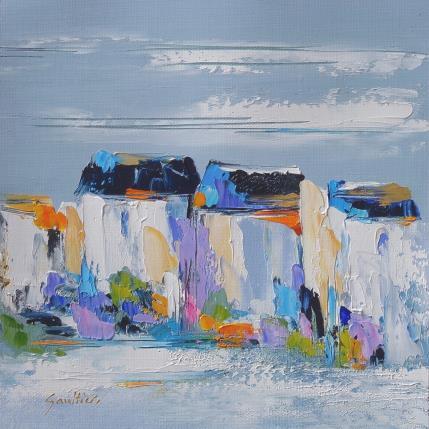 Peinture Au village par Gaultier Dominique | Tableau Figuratif Huile Paysages