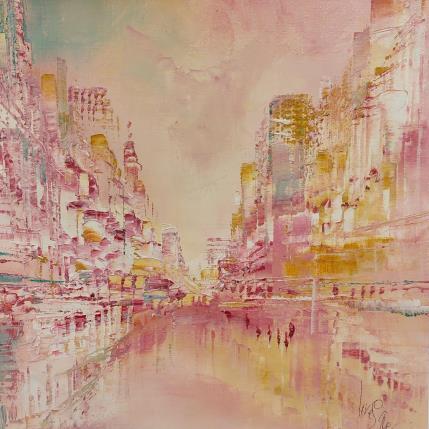 Peinture rose italien par Levesque Emmanuelle | Tableau  Huile