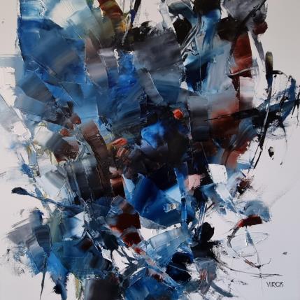 Peinture Climate changes par Virgis | Tableau Abstrait Huile Minimaliste