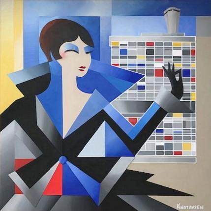 Peinture Radieuse  par Gustavsen Karl | Tableau Figuratif Acrylique, Collage Architecture, Mode, Scènes de vie