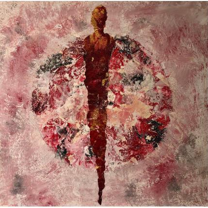 Peinture Eclosion par Rocco Sophie | Tableau Art Singulier Acrylique, Collage, Sable