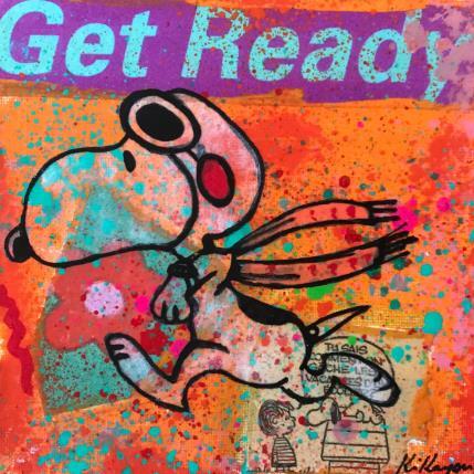 Peinture Snoopy ready par Kikayou | Tableau Pop-art Acrylique, Collage, Graffiti Icones Pop