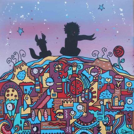Painting Little Prince by Fanny | Painting Pop-art Acrylic Pop icons